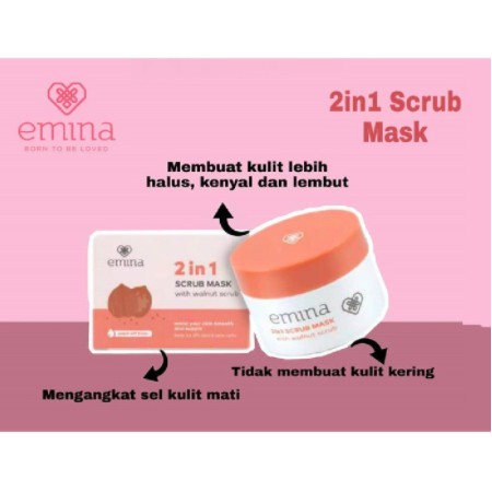 Emina 2 in 1 Scrub Mask with Walnut Scrub