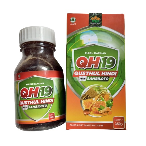 Madu Alami Qustul Hindi QH19 6 in 1 Mix Herbal 350gr