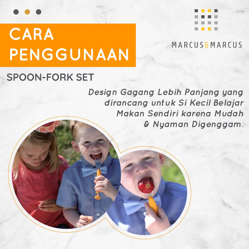 Castle - Marcus &amp; Marcus Spoon Fork Set - Sendok Garpu Anak MNM