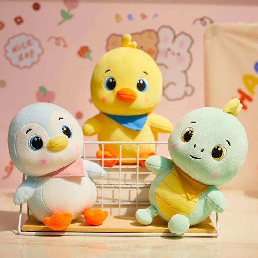 Mxbeauty Dinosaurus Mainan Mewah Ayam Kuning Kecil Dinosaurus Pinguin Ulang Tahun Menenangkan Boneka Hadiah Valentine Mainan Lembut Anak Hadiah Dekorasi Kamar Boneka Ayam Kuning Kecil