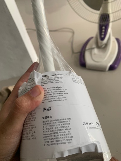 Sikat Toilet Dg Dudukan, Sikat Wc, Toilet Brush, B0lmen !kea-hitam-putih