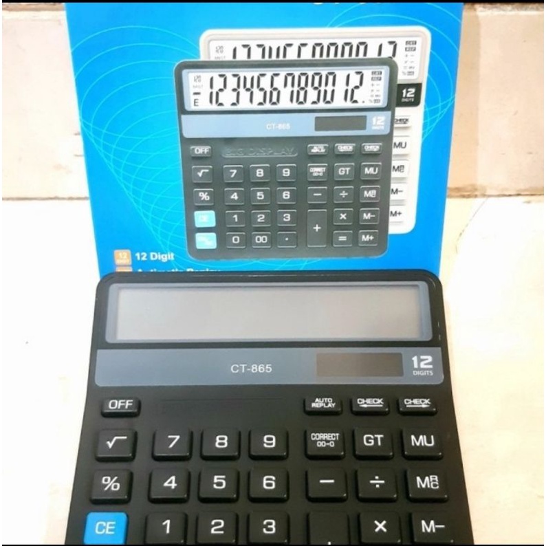 

Kalkulator CITIZEN CT 865 calculator CT-865 kasir alat hitung menghitung