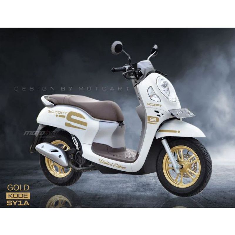 striping variasi Honda scopy new all scopy