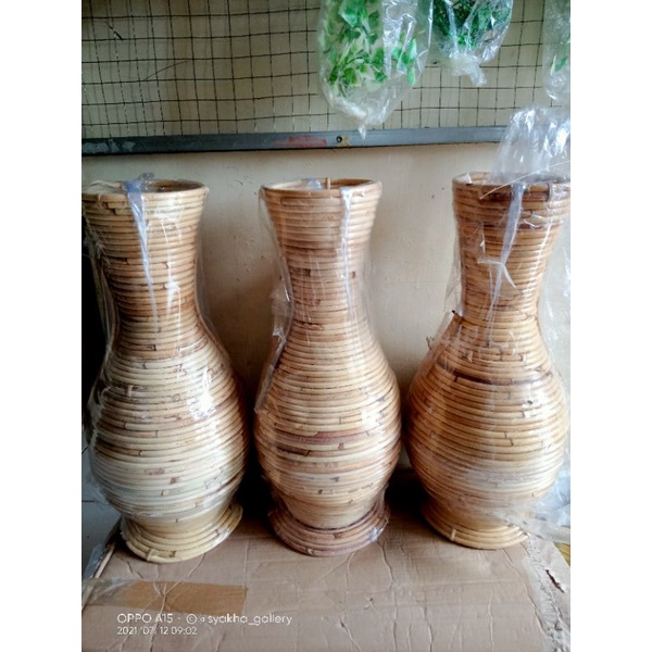 vas rotan / pot rotan / rotan Gucci/pot rotan tinggi 50 cm
