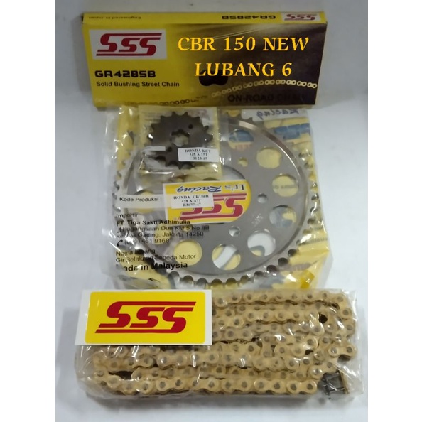 GEAR SET/GIR SET SSS 428 TEBAL CBR 150 NEW CB 150R NEW 2019-2021 Full SSS