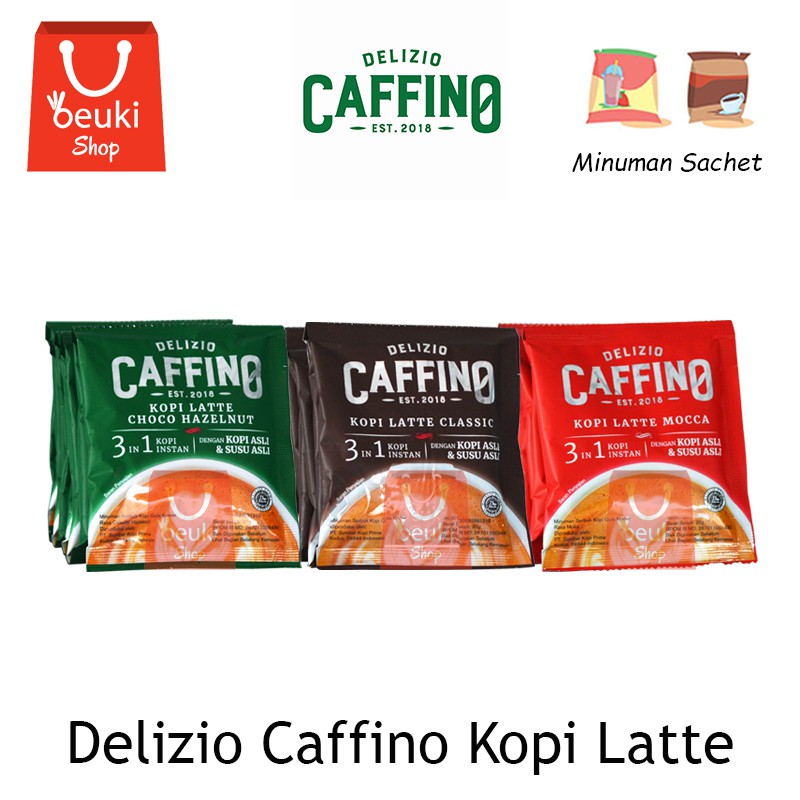 

Delizio Caffino Kopi Latte Kopi Instan Kopi Susu Asli - 10pcs x 20gr