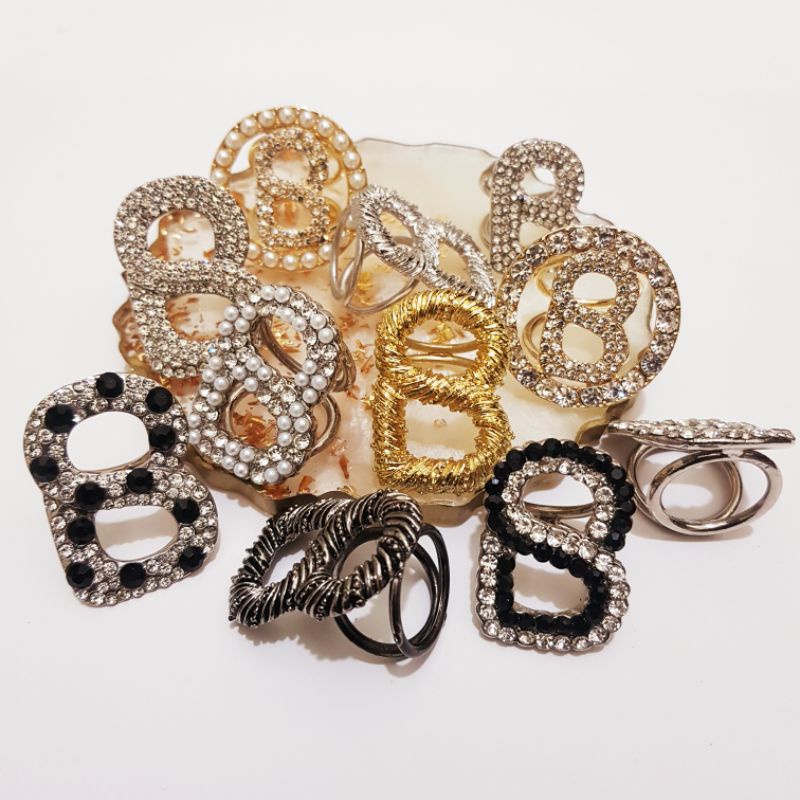 Ring Button / Bros Ring Button / Ring Journey / Bros Ring JP / Ring Deenay / Ring Donnascarves / Ring Hijab / Ring Kerudung / Hijab Ring / Ring Kolong / Bros Cincin / Ring Murah