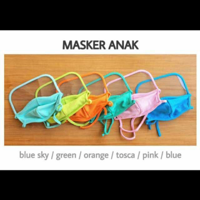 MASKER KAIN LIFE MASK SHIELD KIDS BY JUNIOR WARDROBE {READY STOCK}