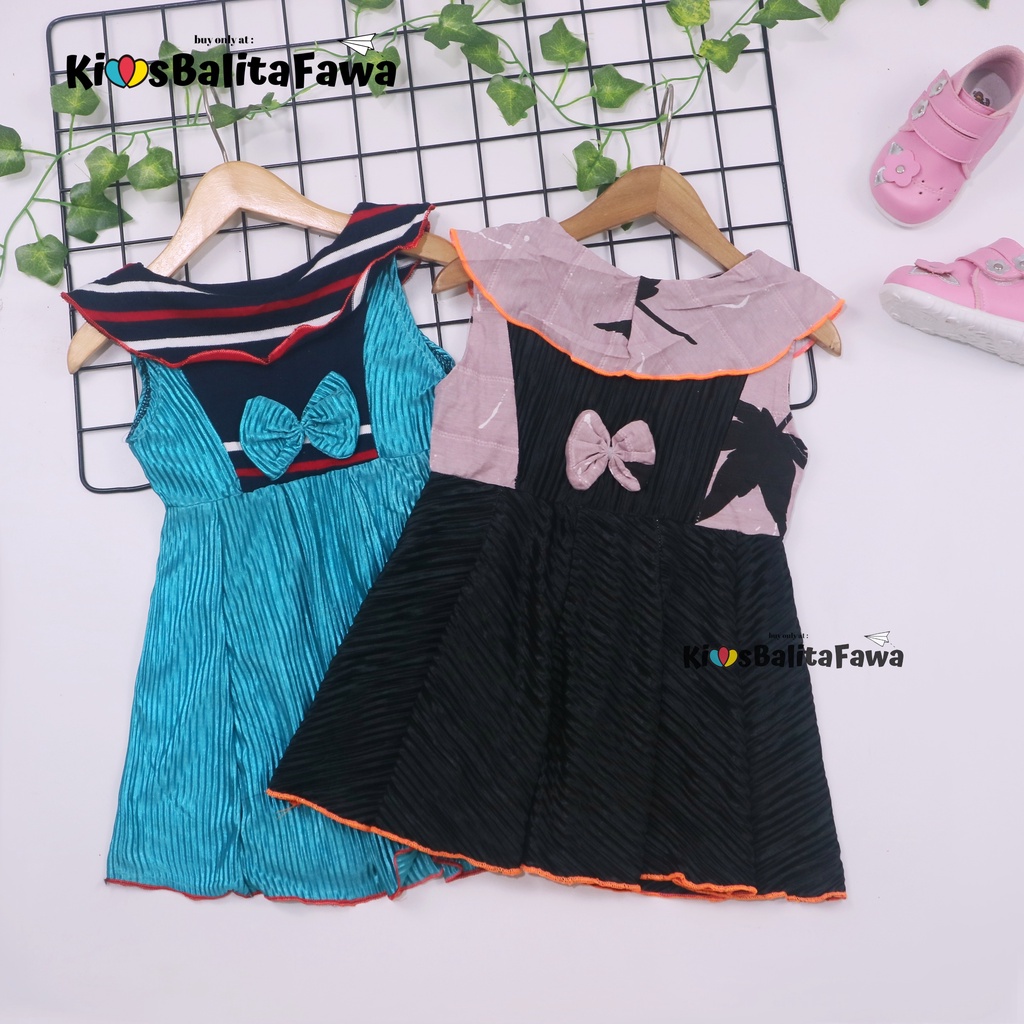 Dress Najwa uk 1-2 Tahun / Baju Anak Perempuan Gaun Pesta Import Murah Dres Cantika Yukensi