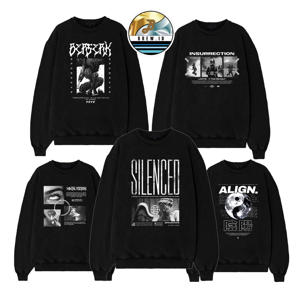 sweater crewneck pria dan wanita/sweater crewneck premiuim quality