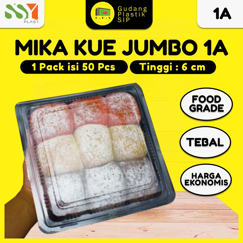 Mika Plastik Kue Jumbo 1A | Mika Bolu Jumbo (ISI 50) / FOOD GRADE