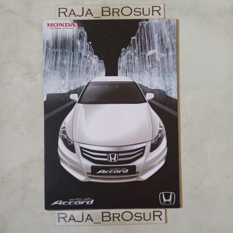 Poster brosur katalog leaflet Honda Accord Full Size 2011-2013