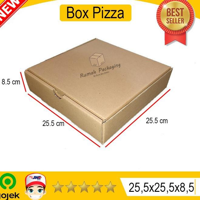 

【CT】 KARDUS / BOX PIZZA Uk. 25.5x25.5x8.5 POLOS BARU