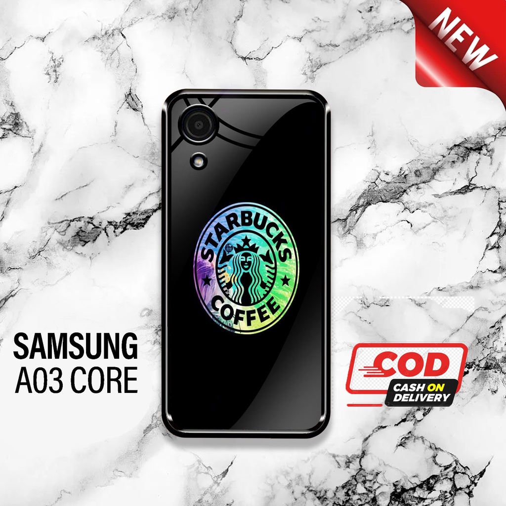 SRC - Case Samsung A03 Core Motif starbucks Casing Hardcase Glossy 2D Terbaru Silikon Softcase Aero 