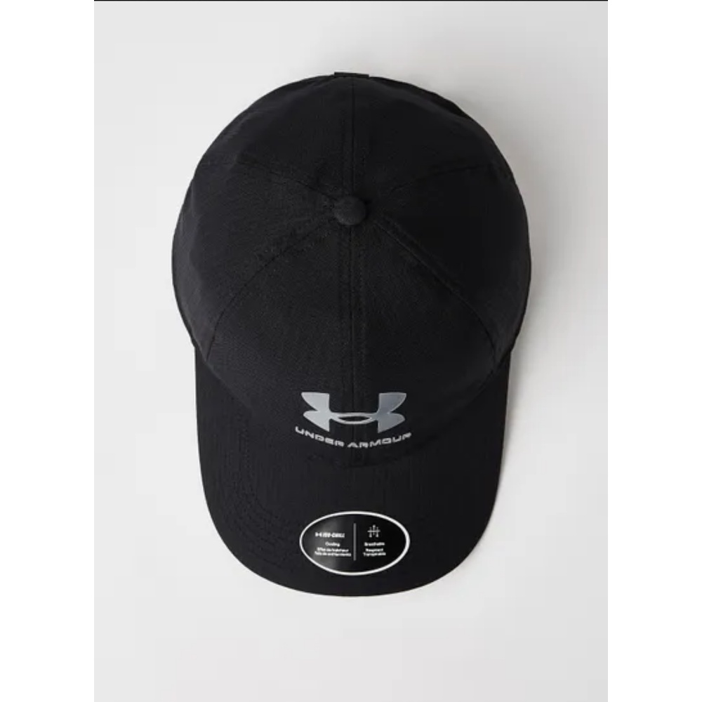 Topi Under Armour IsoChill ArmourVent ADJ HITAM BLACK Adjustable Cap 1361528-001 Original 100%