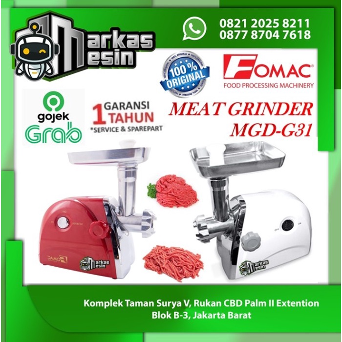 Meat Grinder Mesin Giling Daging/Penggiling Daging Mgd-G31 Fomac