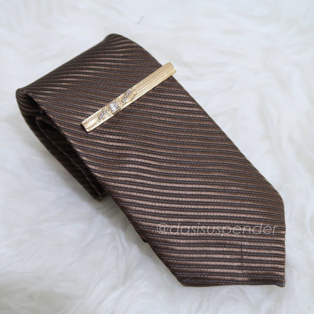Jepitan Dasi Pria Penjepit Dasi Executive Bahan Titanium Free Box Exclusive