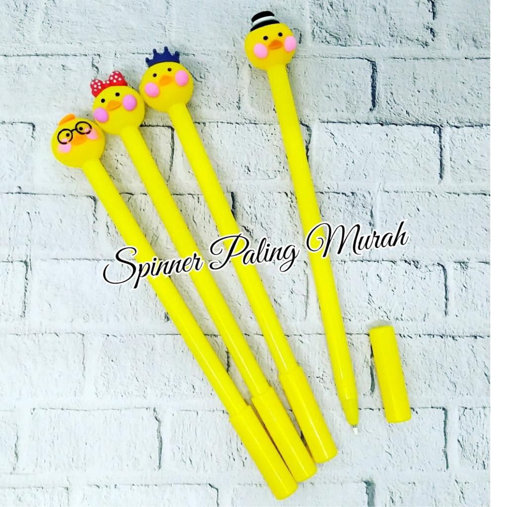 

PEN22 Pulpen / Pen KEPALA BEBEK Gel Fancy Karakter KEPALA BEBEK