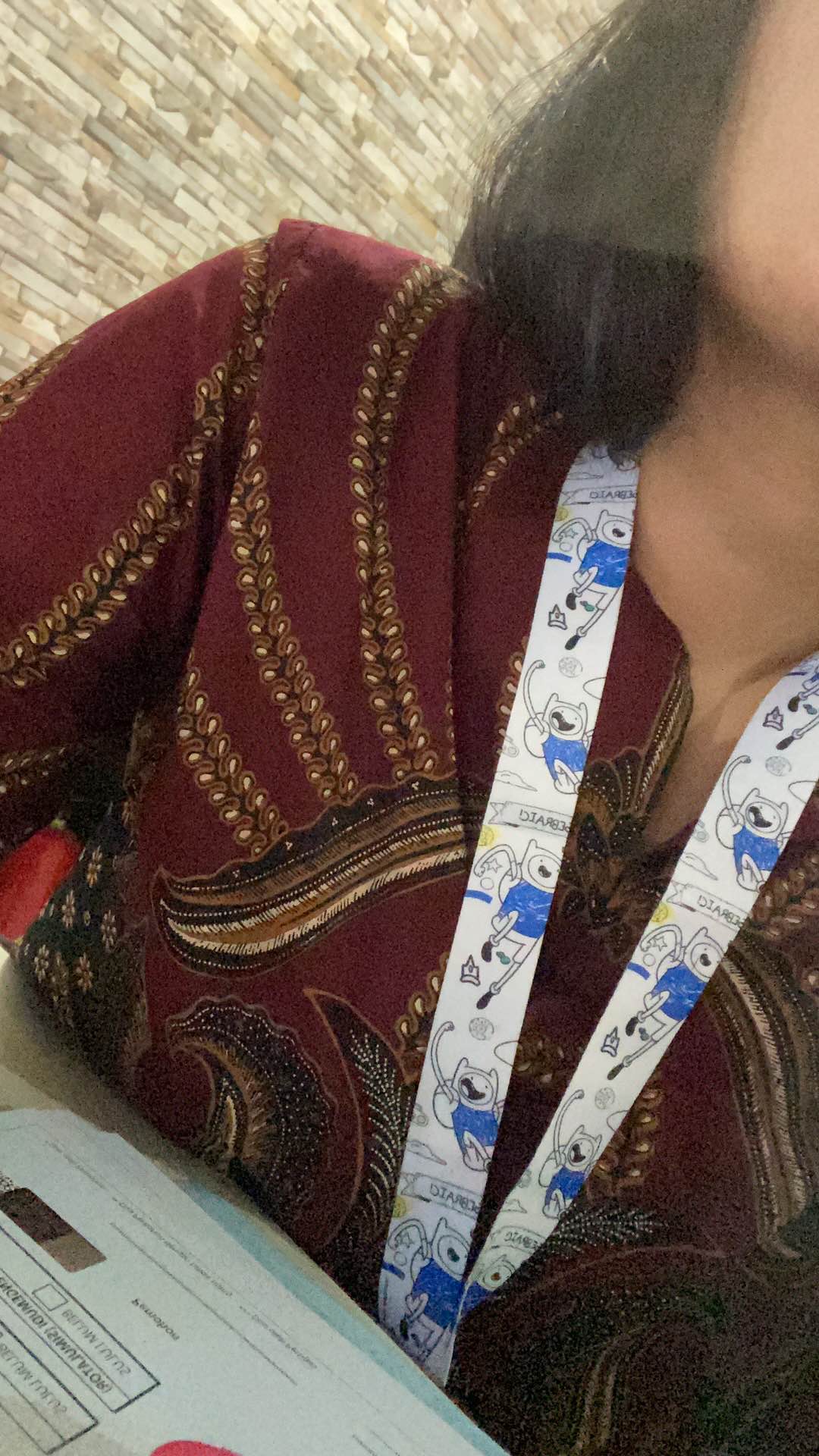 Atasan Batik Tunik (full Kancing Depan,ada Saku Kiri Kanan)