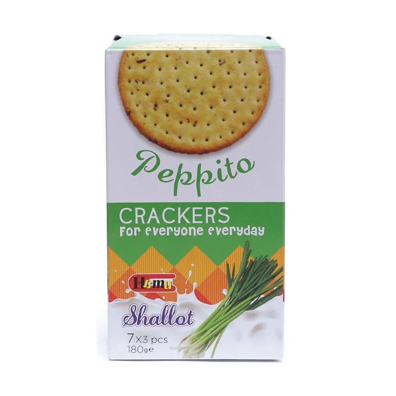 Biskuit Peppito Shallot Crackers / Kreker For Everyone Everyday 180 Gram