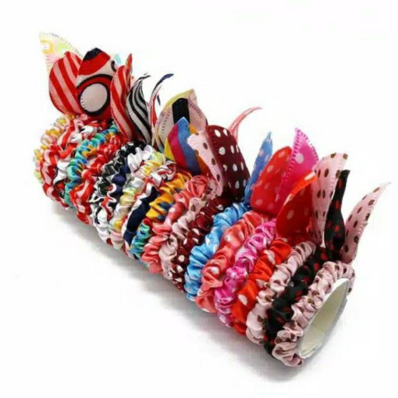 FX SHOP IKAT RANBUT TELINGA KELINCI TEGAK / KUNCIR RAMBUT / IKAT RAMBUT PITA / HAIR BAND
