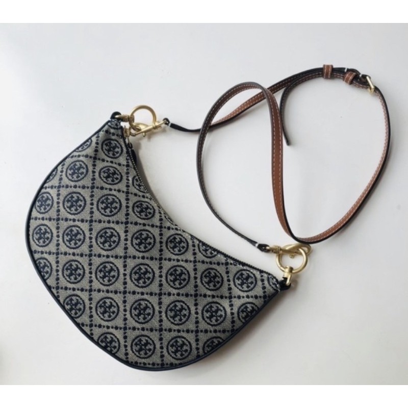 TORY BURCH T MONOGRAM JACQUARD MINI HOBO