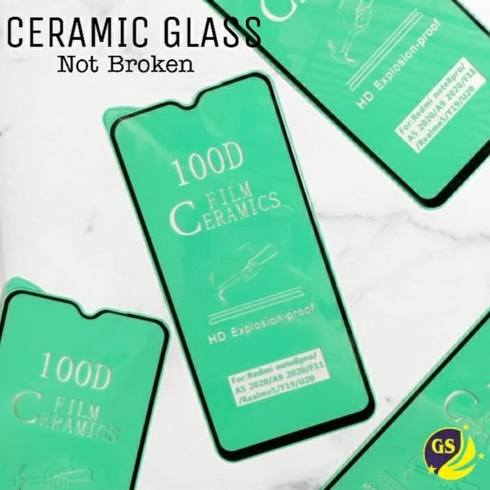 Oppo Realme C17 C15 C12 C11 C3 C2 C1 8 7 7i 6 5 5i 5s 3 2 Pro X XT Tempered Glass Ceramic Full Cover