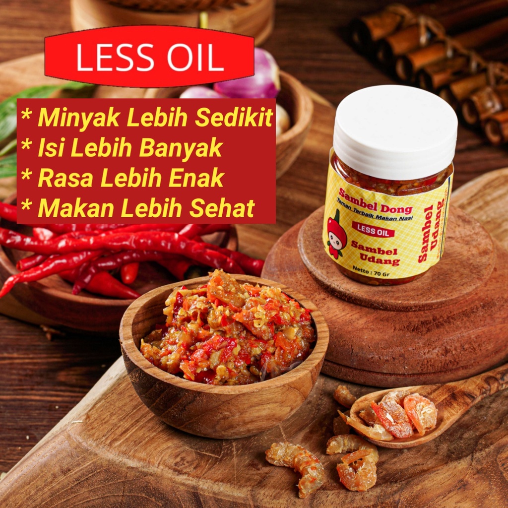 

Sambal Udang Botol 70 Gram Homemade, Less Oil, Enak Kualitas Premium, Isi Banyak Sebotol Penuh, Minyak Sedikit, Pedas Gurih Bikin Nagih, by SAMBEL DONG
