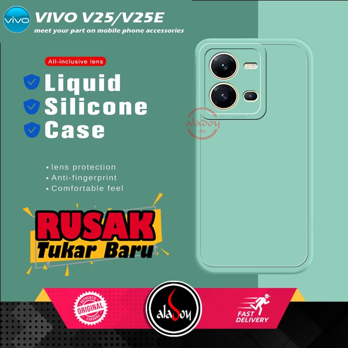 Soft Case Vivo V25 / V25E Case Liquid Silicone Pro Camera Premium Casing