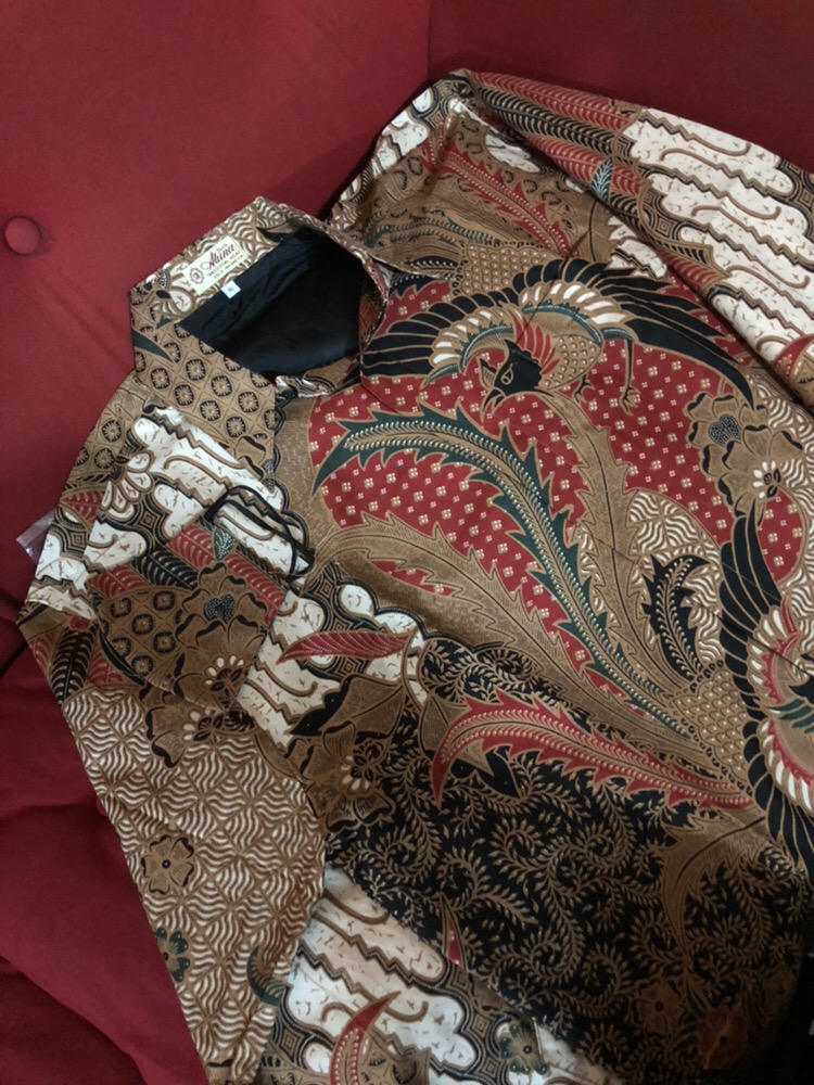 Batik Lengan Panjang Original Aluna Cowok Slimfit Jumbo Solo Modern Terbaru