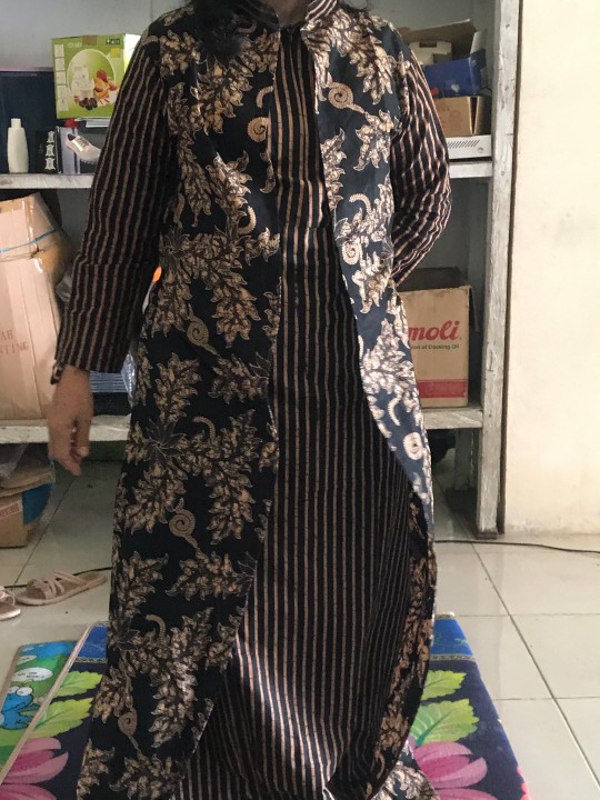 Ms Gamis Batik Sriwedari Maxi Bumil/busui Katun Sogan Allsize & Jumbo