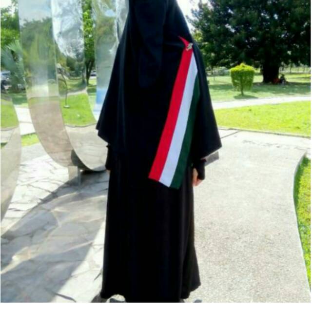 Khimar Palestine segiempat palestine khimar Palestina jilbab Palestina hijab bendera palestin 1sisi