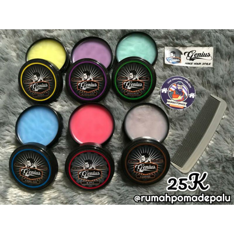 Genius Pomade Aroma Oilbased (Isi 20 Picis)