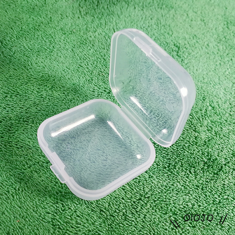 Kotak Penyimpanan Perhiasan Cilik Kothak Persegi Plastik Plastik Transparan Kasus Kerajinan Organizer Perhiasan Manik-manik Anting-Anting Rings Sundries  - ol