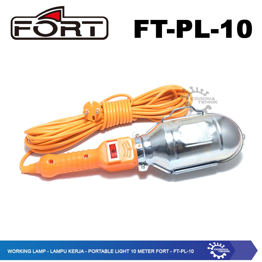 Portable Light 5 Meter Fort - FT-PL-10 - Lampu Kerja - Working Lamp