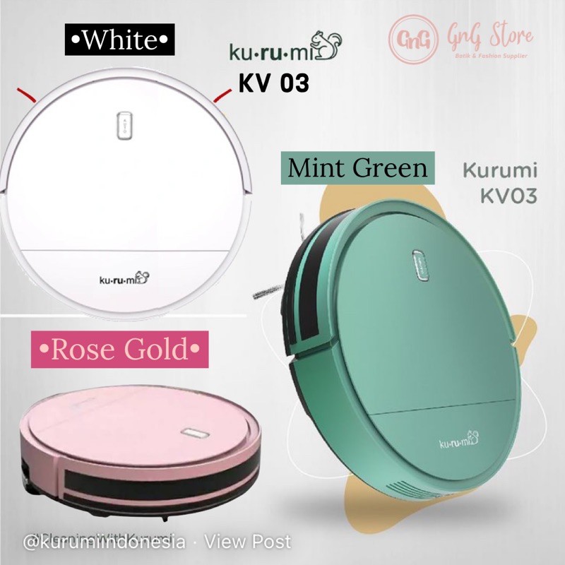 Jual Kurumi Robot Vacuum KV 03 / Vacuum Robot Kurumi KV03 Indonesia