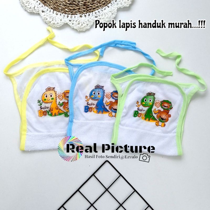 12 pcs popok lapis handuk ukuran besar motif dino