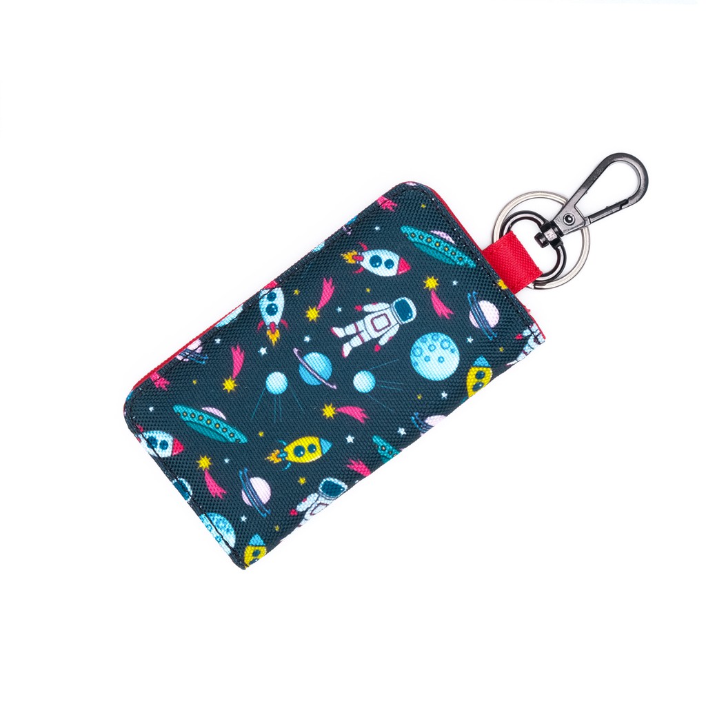 Dompet STNK Mobil Motor Gantungan Kunci Kain Motif astronot KC046