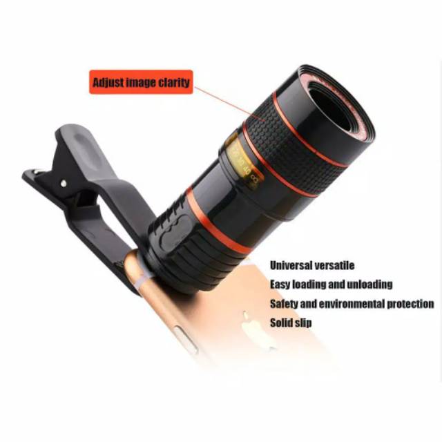 Teleskop Handphone 8 x Telephoto Magnified Zoom / Teropong Premium