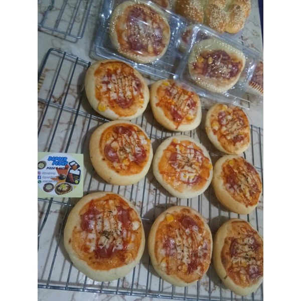 

Rp.10.000 dapat 3Pcs PIZZA MINI, PIZZA MINI SOSIS,