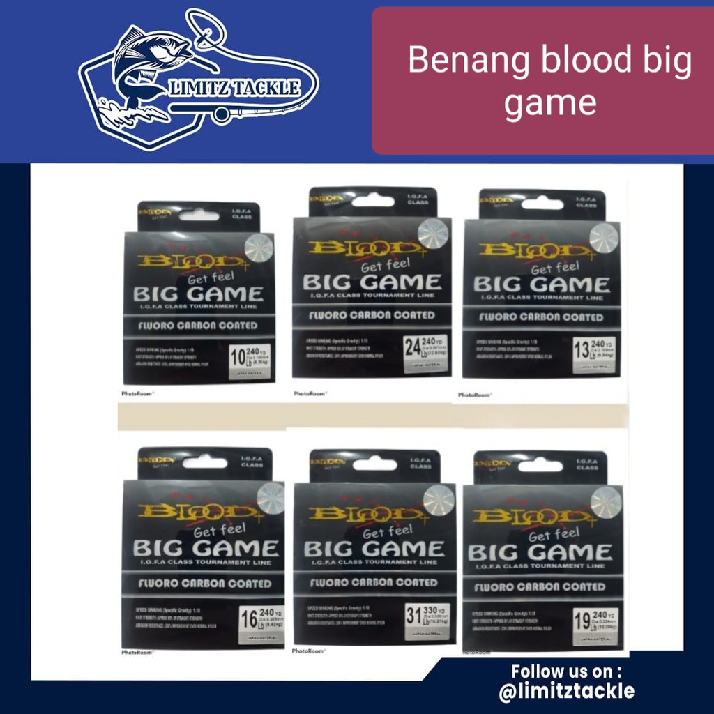 SENAR PANCING BLOOD BIG GAME FLUOROCARBON 0.16mm - 0.30mm