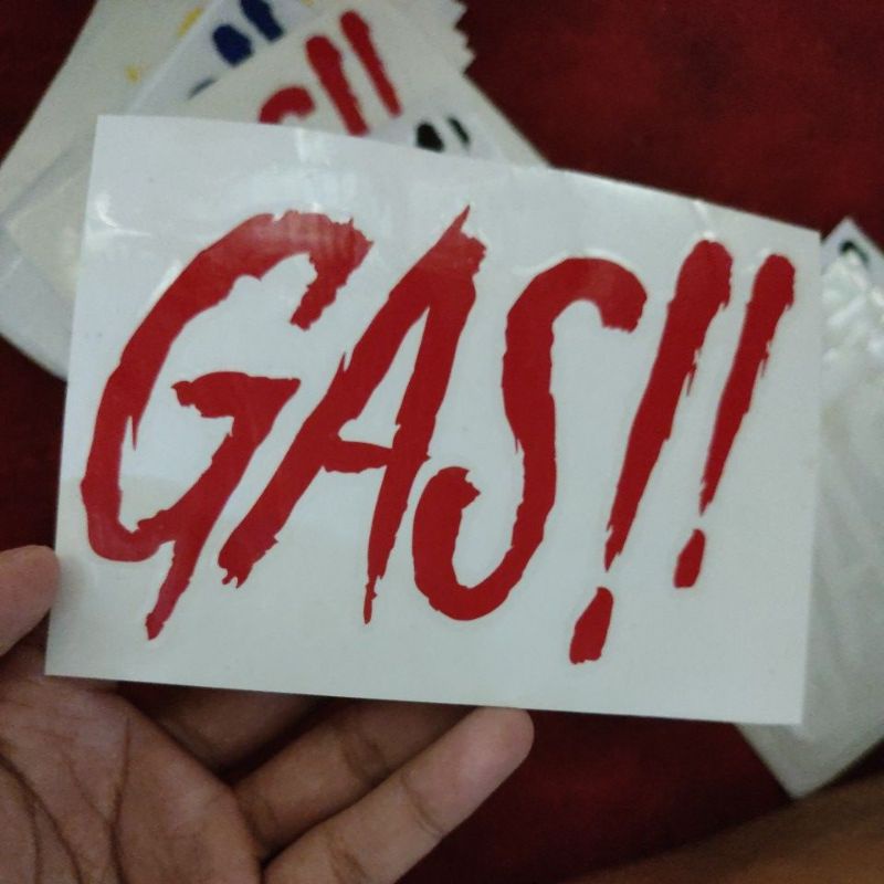 STICKER CUTTING GAS!!, MONSTER MURAH