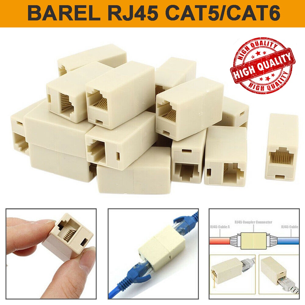 Barel Sambungan LAN RJ45 cat5/cat6 Hight Quality