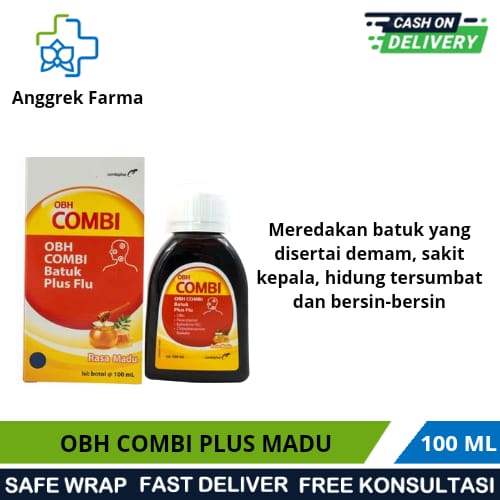 OBH COMBI BATUK PLUS FLU/MADU/100ML