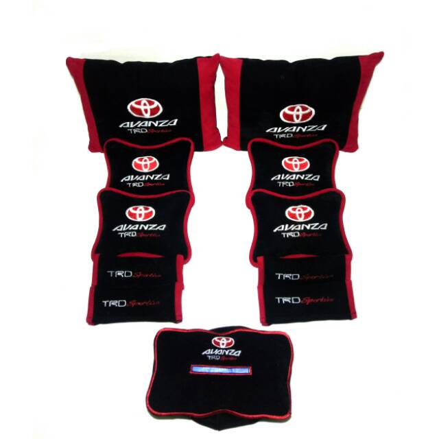 Bantal mobil AVANZA TRD Sportivo Headrest mobil aksesoris mobil Kode 7564