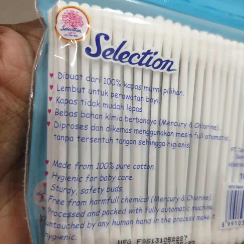 Selection Cotton Bud Bayi Non Mercury | Korek Kuping Dewasa | Baby Newborn Cotton Bud Kapas isi 100 pcs