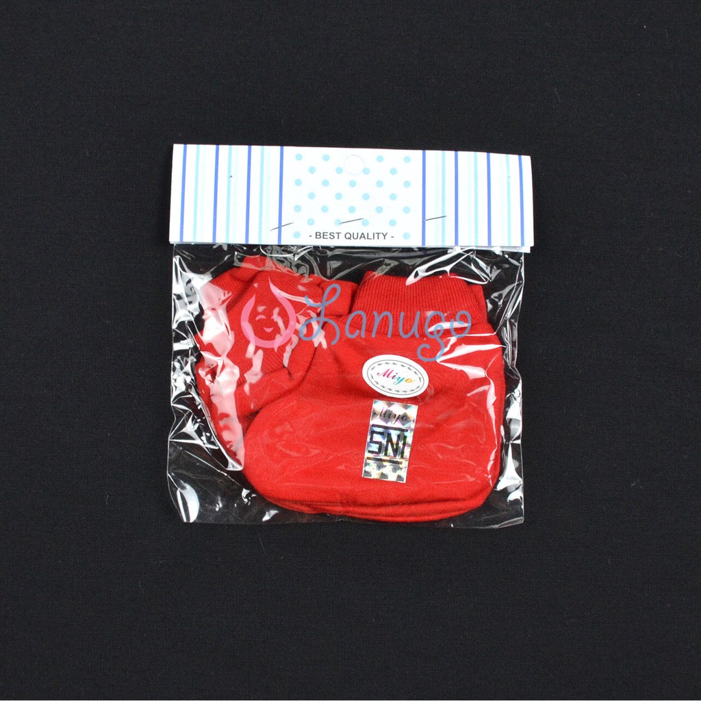 MIYO 1 Set Sarung Tangan Kaos Kaki Rib Bayi Baby Warna MIYO 1 Set Sarung Tangan Kaos Kaki Rib Bayi Baby Warna