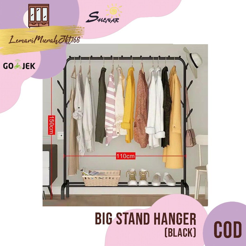 PROMO Stand Hanger Ikea  BIG HANGER BLACKGantungan Baju  