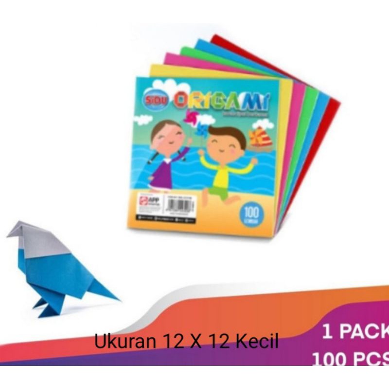 

Kertas lipat origami sidu 12 x 12 kecil / kertas warna sidu