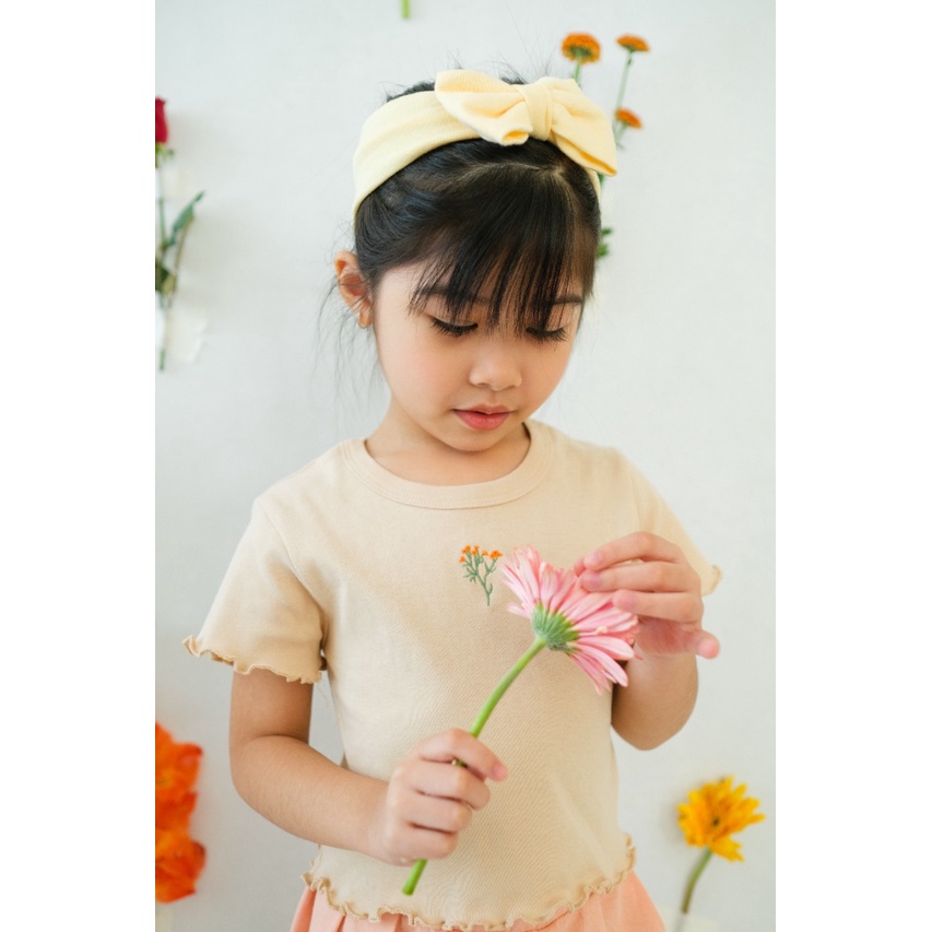 Bohopanna Curly Crop Top | Kaos Anak